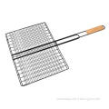 Wood Handle Non-stick Grill Basket